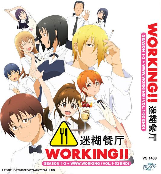 Working! (Season1-3) + WWW.Working!!! (Vol.1-52 END) Anime DVD with Eng Subs DVD