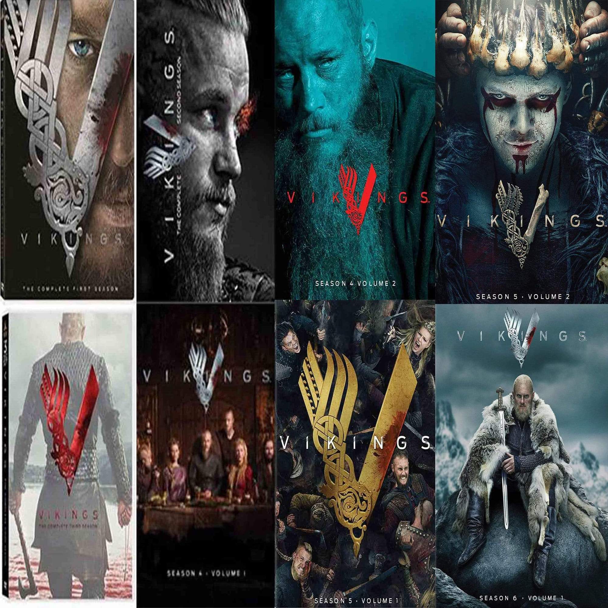 Vikings TV Series Seasons 1-6 Part 1 DVD Set