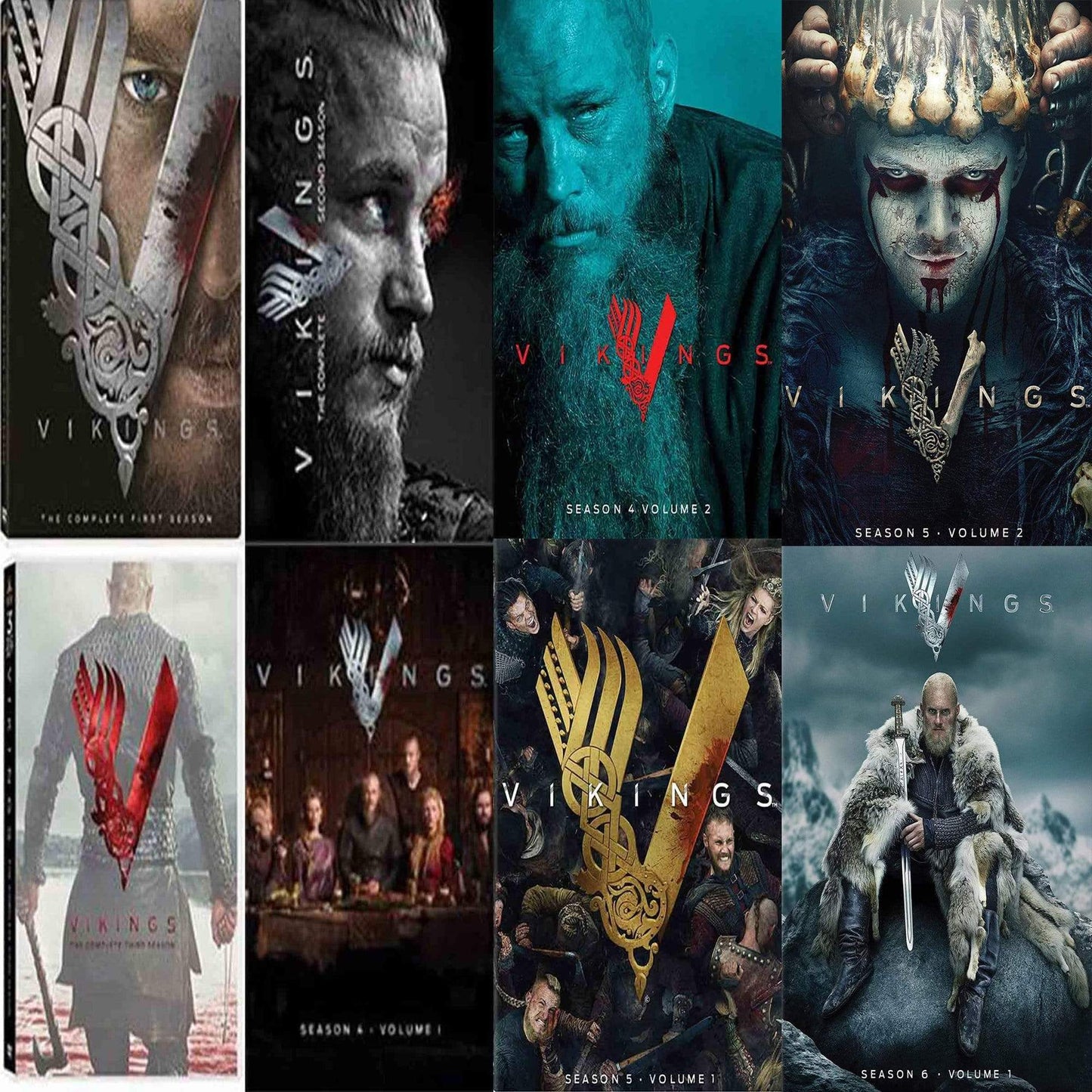 Vikings TV Series Seasons 1-6 Part 1 DVD Set