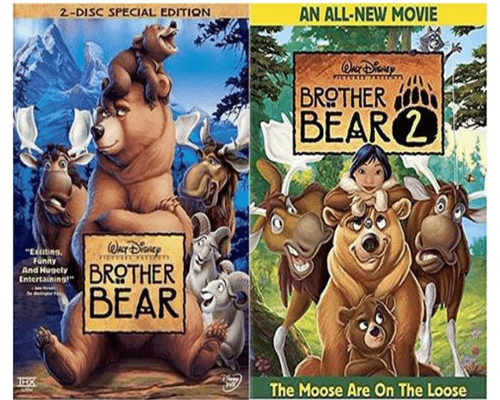 Disney's Brother Bear 1&2 DVD Set Includes both Movies