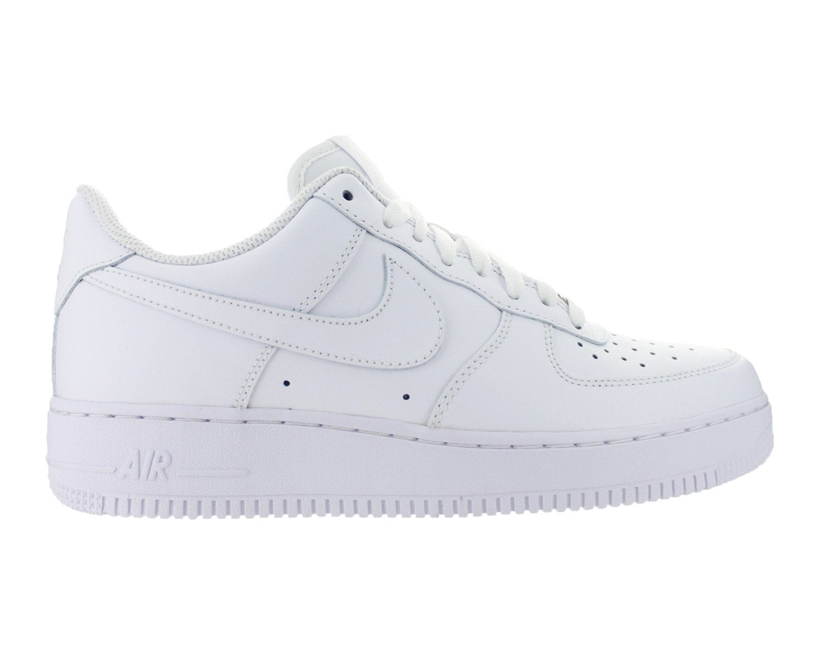 Nike Mens Air Force 1 Low White/White Leather Casual Shoes 6 M US