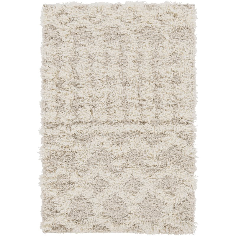 Surya Urban Shag USG-2303 31x60" Rectangle Fabric Area Rug in Cream/Light Beige